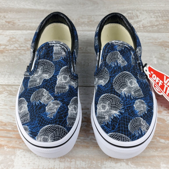 Vans Classic Slip On Wire Frame Skulls - Picture 4 of 7